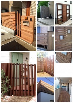 ウッドフェンス　施工例